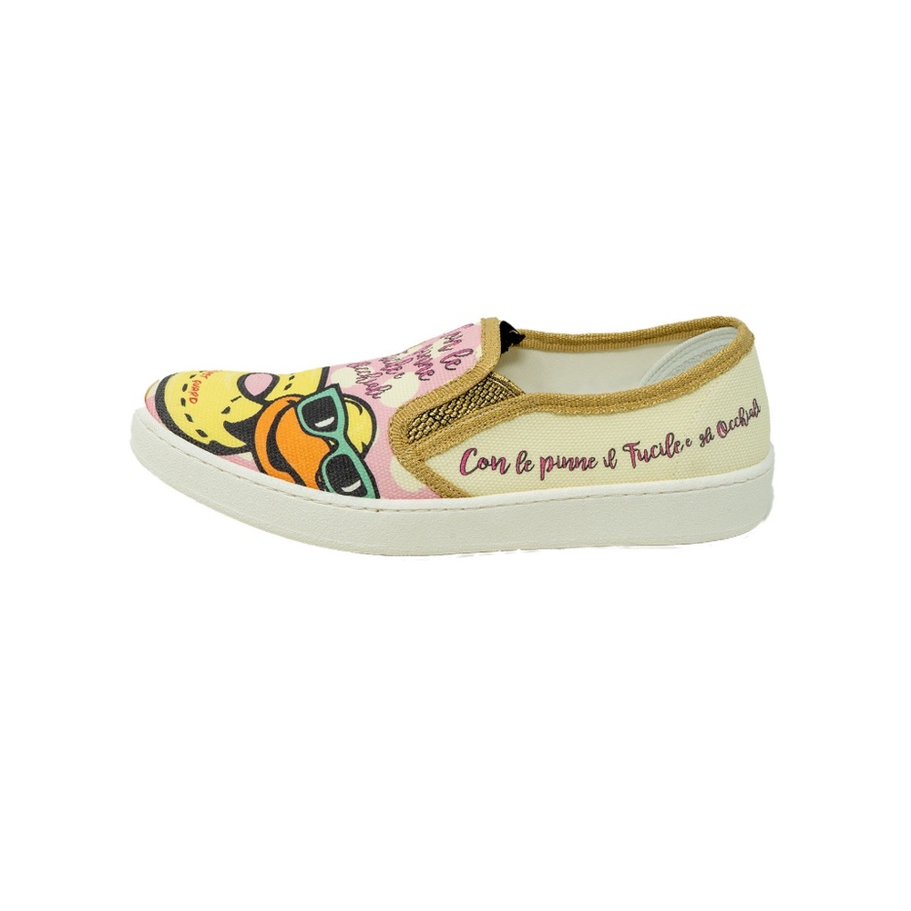 LEO STUDIO DESIGN Graphic Print Canvas Sneakers